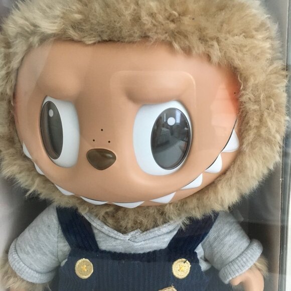 Labubu Time to Chill Vinyl Plush Doll - Brown and Blue - Picture 6 of 13